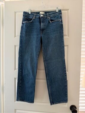 H&M Girlfriend Jeans, dark wash - size 28
